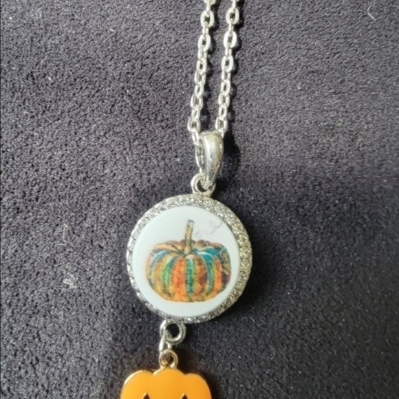Pumpkin Snap Jewlery Necklace - Picture 3 of 3